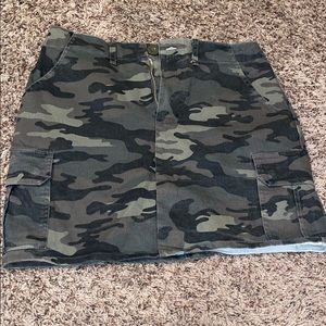 Army mini skirt